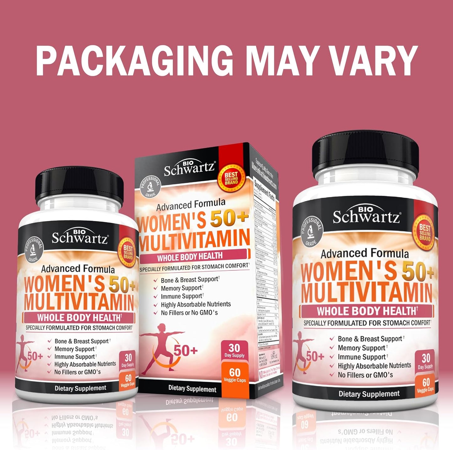 BioSchwartz Daily Multivitamin for Women Over 50 – 60 Capsules - görsel 2
