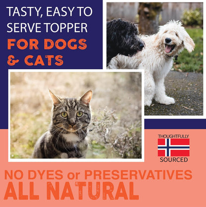 Nature's Diet Norwegian Salmon Oil for Dogs & Cats – Natural Omega-3 Supplement, 946 ml