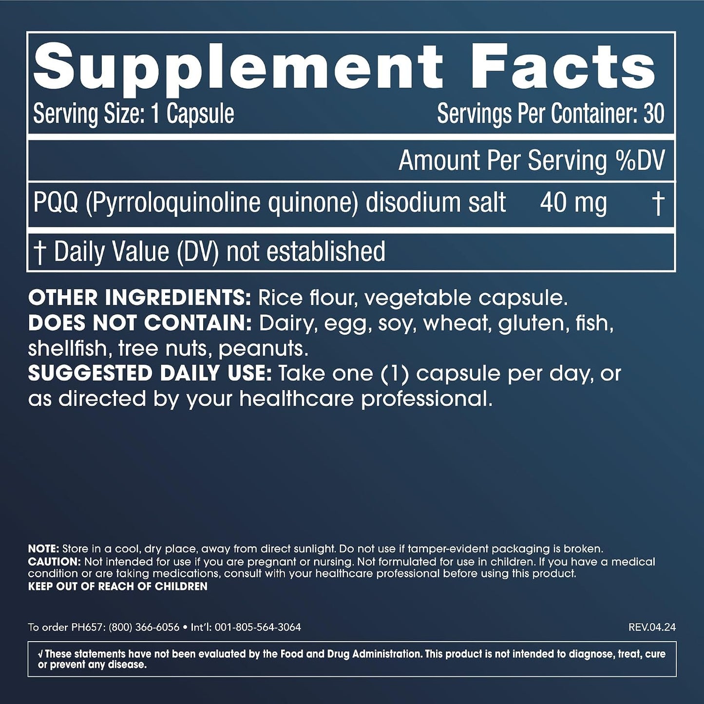 ProHealth Pure PQQ, 40 mg, 30 Capsules - High Strength Mitochondrial Support - görsel 2