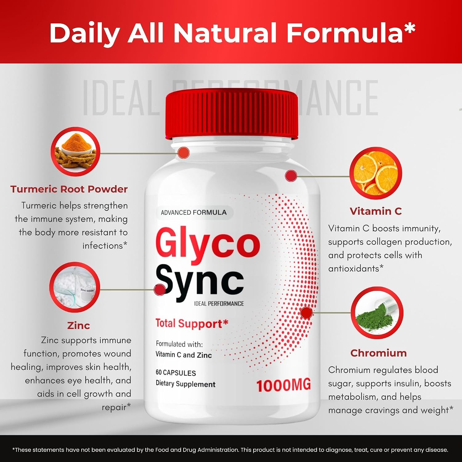 Glyco Sync Glyco Optimiser Capsules, GlycoSync Blood Formula Support Supplement Pills, Premium Formula for Healthy Circulation & Stable Levels, All Natural GlycoSync Pills Reviews (5 Pack) - görsel 7