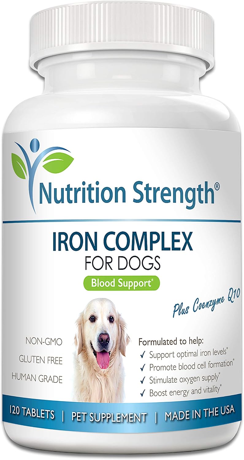 Nutrition Strength Iron for Dogs with Anaemia – Blood Health Support, 120 Chewable Tablets - görsel 1