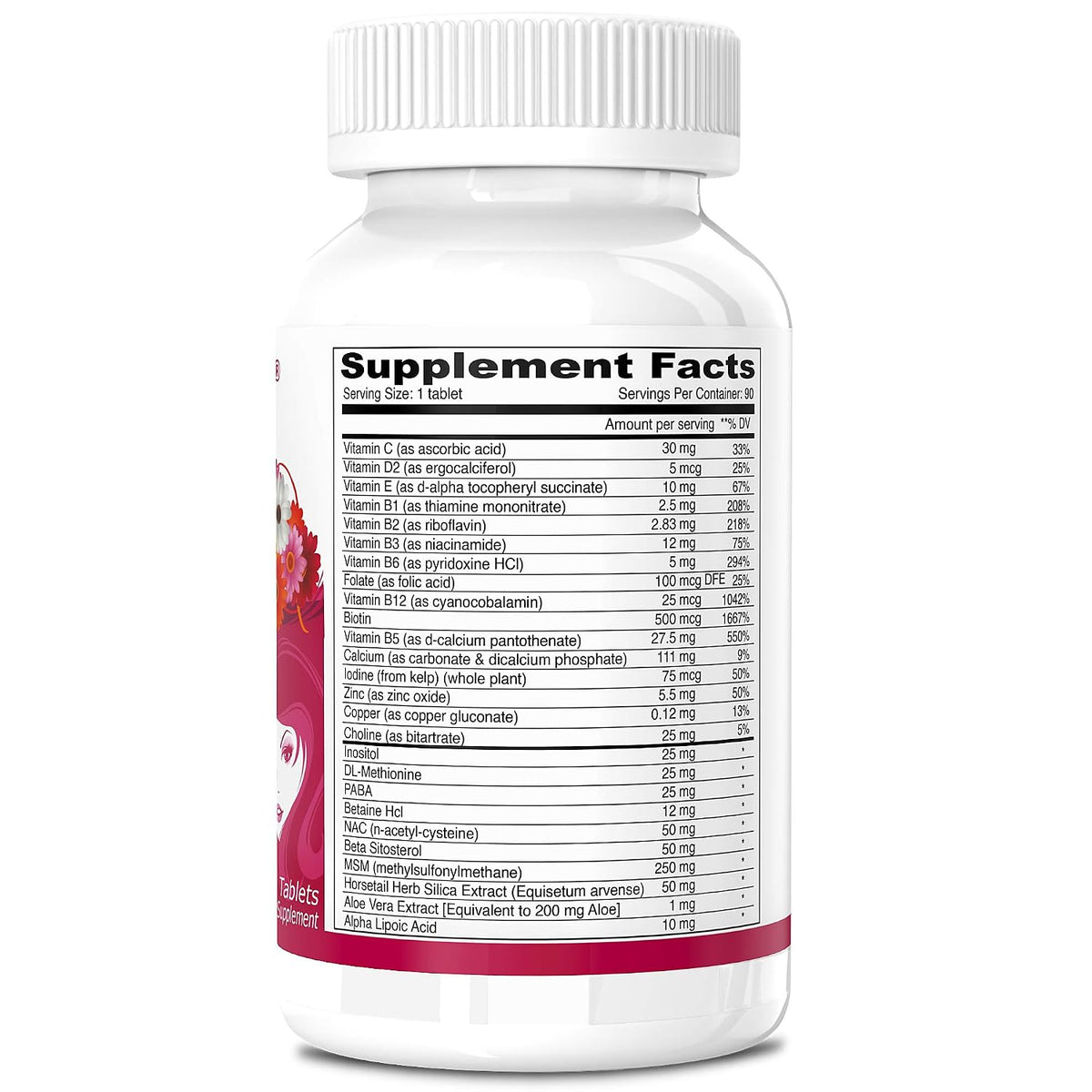 Deva Vegan Hair, Nails & Skin Supplement – 90 Tablets - görsel 3