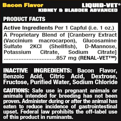 Premium Easy-Dose Liquid for Dogs with Cranberry & D-Mannose – Comprehensive Kidney & Bladder Support