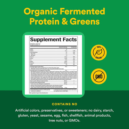 Natural Factors Organic Greens - Antioxidant Support Food Supplement - Unflavoured, 196 g