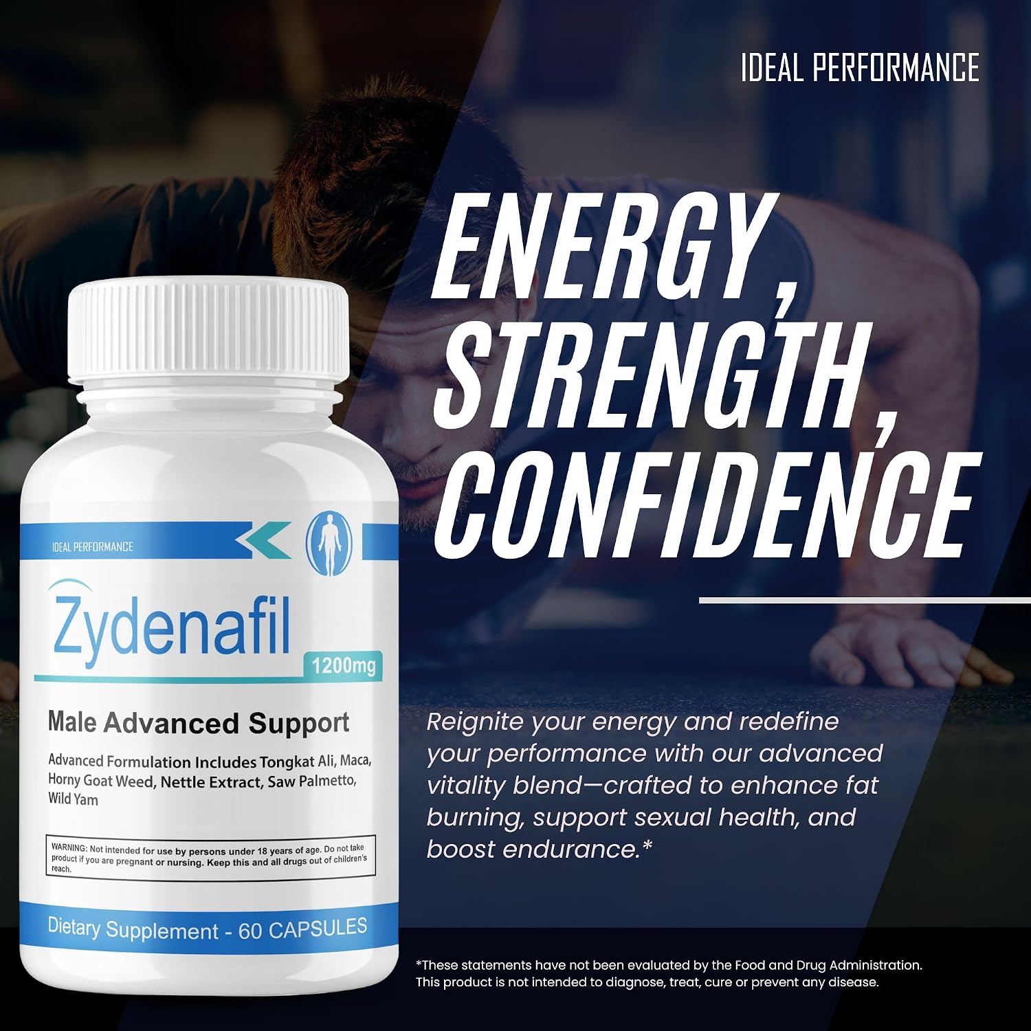 IDEAL PERFORMANCE Zydenafil Capsules for Men (60 Capsules) - görsel 5