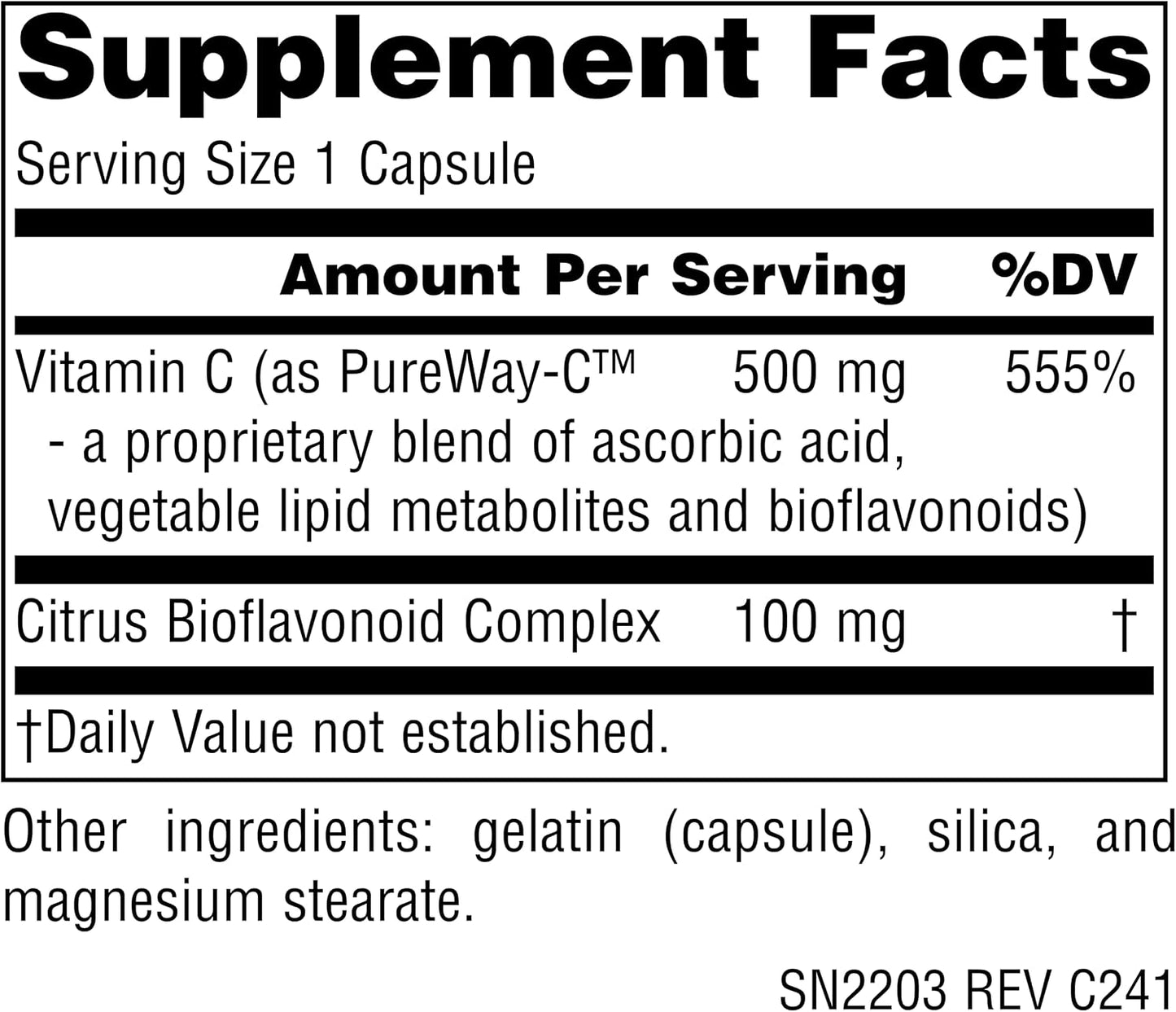 Source Naturals Metabolic C 500 mg Vitamin C - 180 Capsules - görsel 2