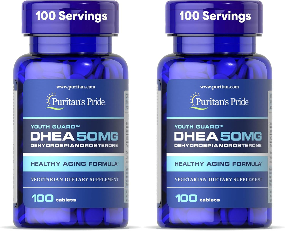 Puritan's Pride Youth Guard DHEA 50mg - 100 Tablets - görsel 8