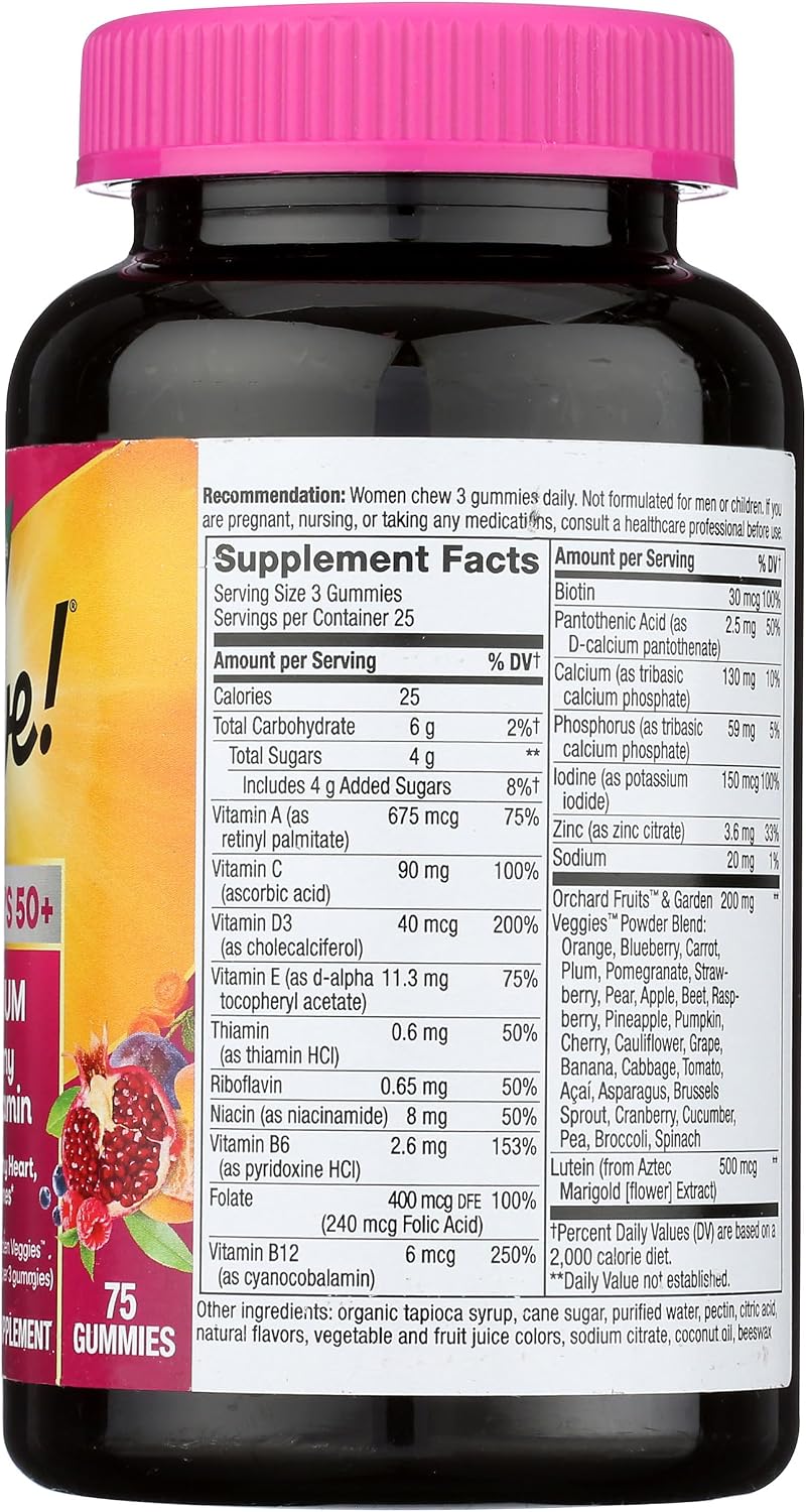 Nature's Way Alive! Women's 50+ Multivitamin Gummy, 75 Gummies - görsel 6