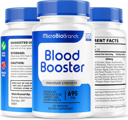 (3 Pack) Microbio Capsules - Official Micro Bio Advanced Supplement Pills Blood Balance Health Support Formula, All Natural Microbio for Overall Health & Wellness Reviews, 180 Capsules for 3 Months