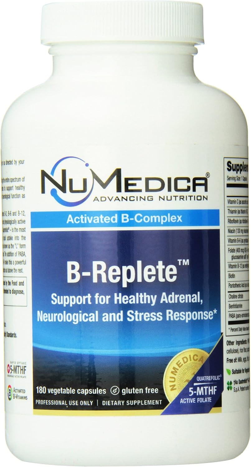 NuMedica B-Replete Food Supplement 180 Vegetable Capsules - görsel 1