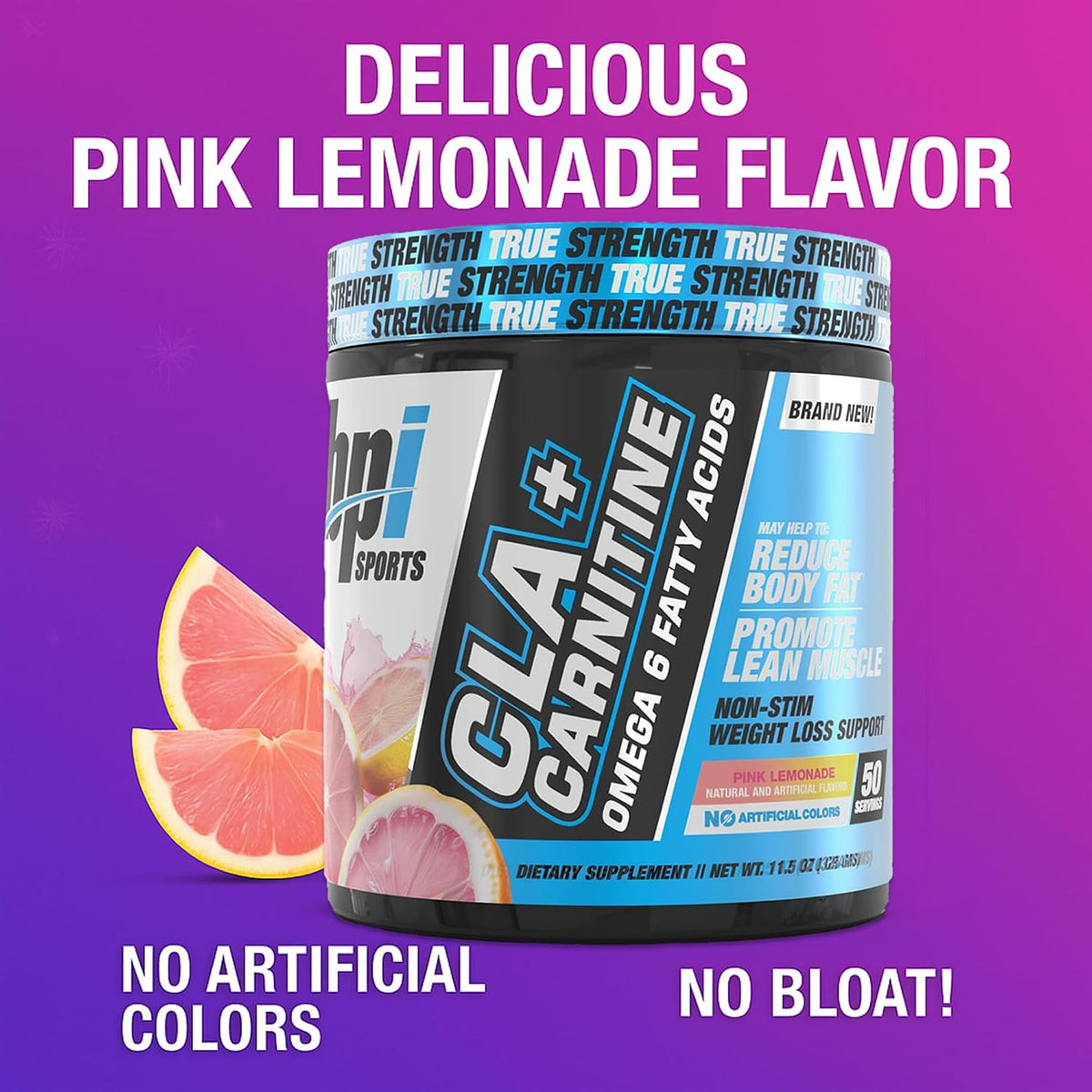 BPI Sports CLA+Carnitine Supplement – Pink Lemonade – 50 Servings - görsel 2