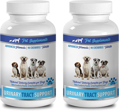 Dog Urinary Tract Support Supplement – Natural Cranberry Solution with Corn Silk & Marshmallow Root – 180 Soft Chews