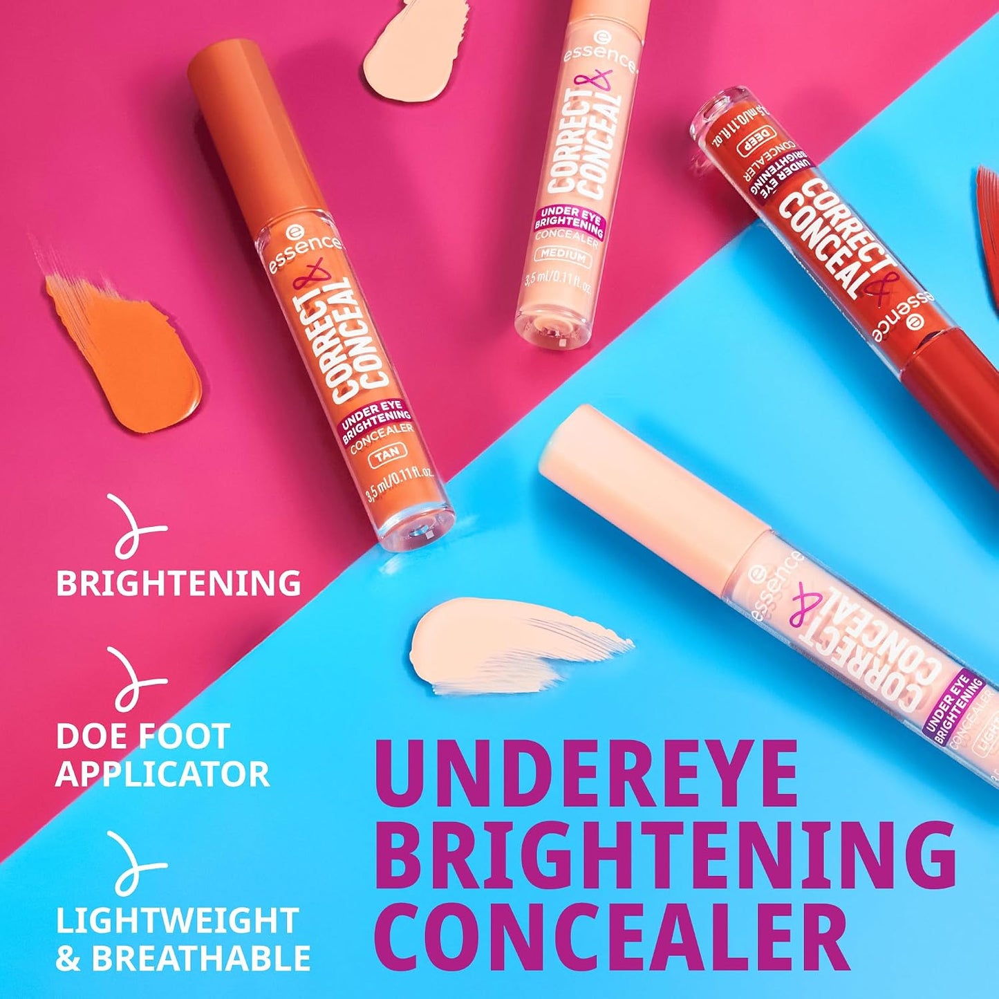 Essence Correct & Conceal Under Eye Brightening Concealer - Tan - görsel 4