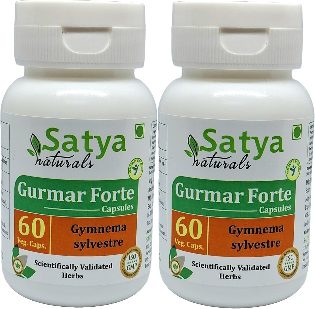Gurmar Forte Capsules 500 mg - 60 Veg Capsules (4-Pack) - görsel 8