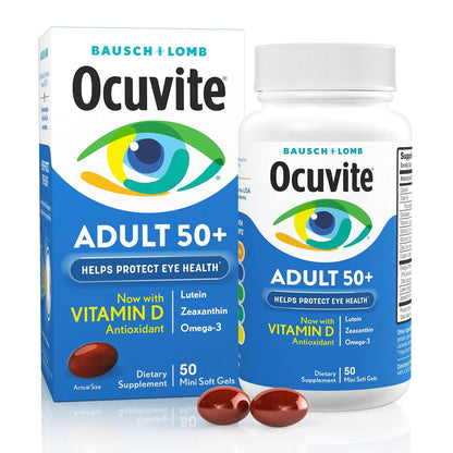 Ocuvite 50+ Eye Vitamin and Mineral Supplement - 50 Softgels