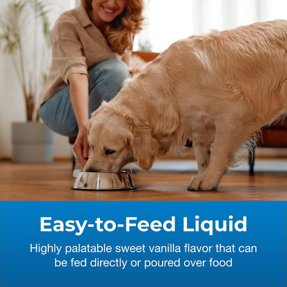 PetAg Dyne High Calorie Liquid Nutritional Supplement for Dogs & Puppies (8 Weeks+) - 16 oz, Sweet Vanilla Flavour