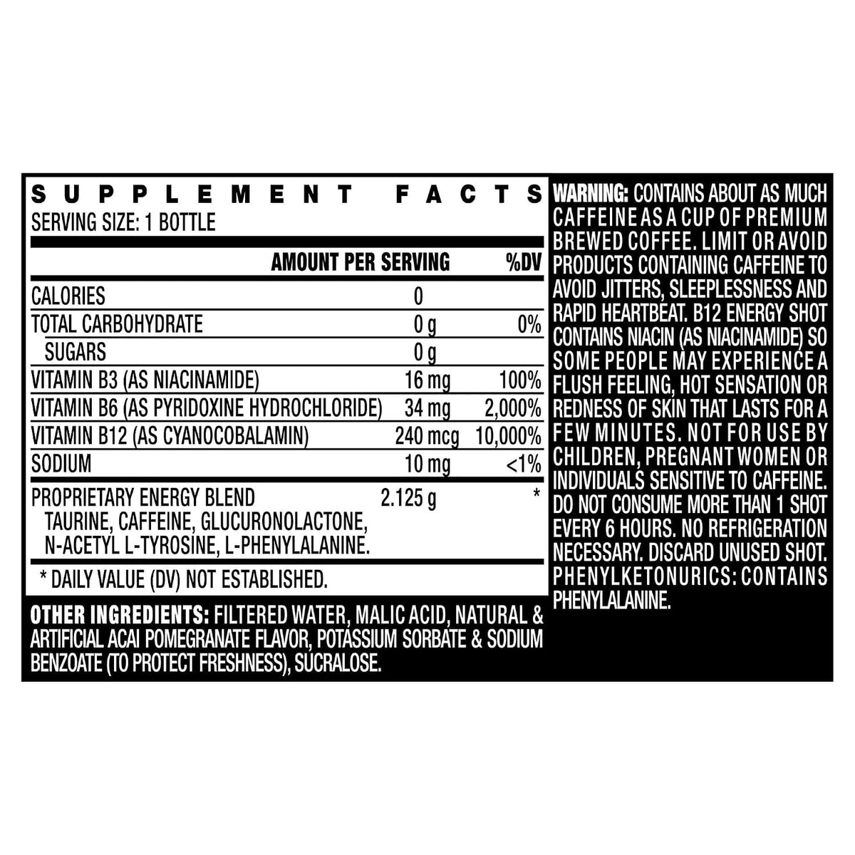 Stacker 2 Vitamin B Complex B12 B6 B3 Liquid Energy Shots - Vegan Safe Bundle Pack (60 ml, 24 Count) - görsel 5