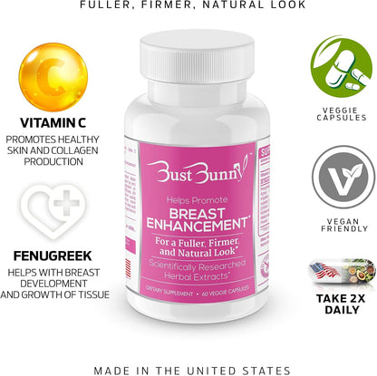 Bust Bunny Bust Enhancement Pills – 6 Month Supply