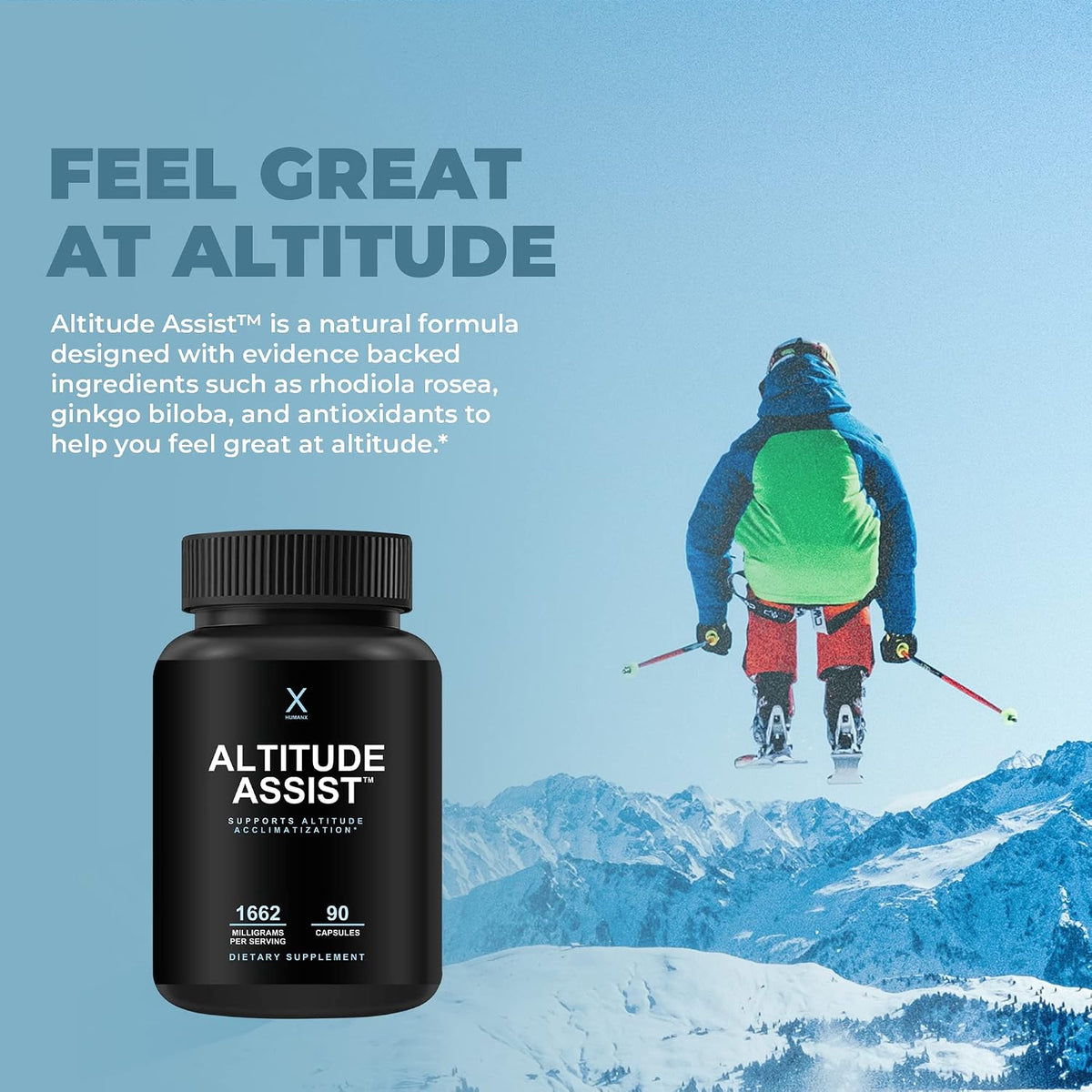 Altitude Assist - Altitude Sickness Prevention Supplement - by HumanX - görsel 4