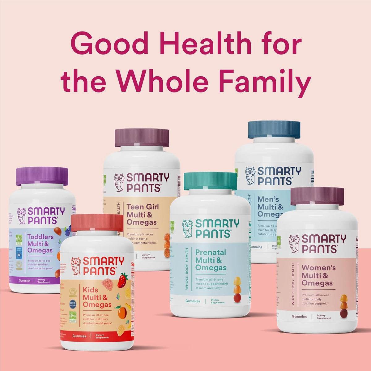 SmartyPants Women's Sugar-Free Multivitamin Gummies with Omega-3, 60 Gummies - görsel 9