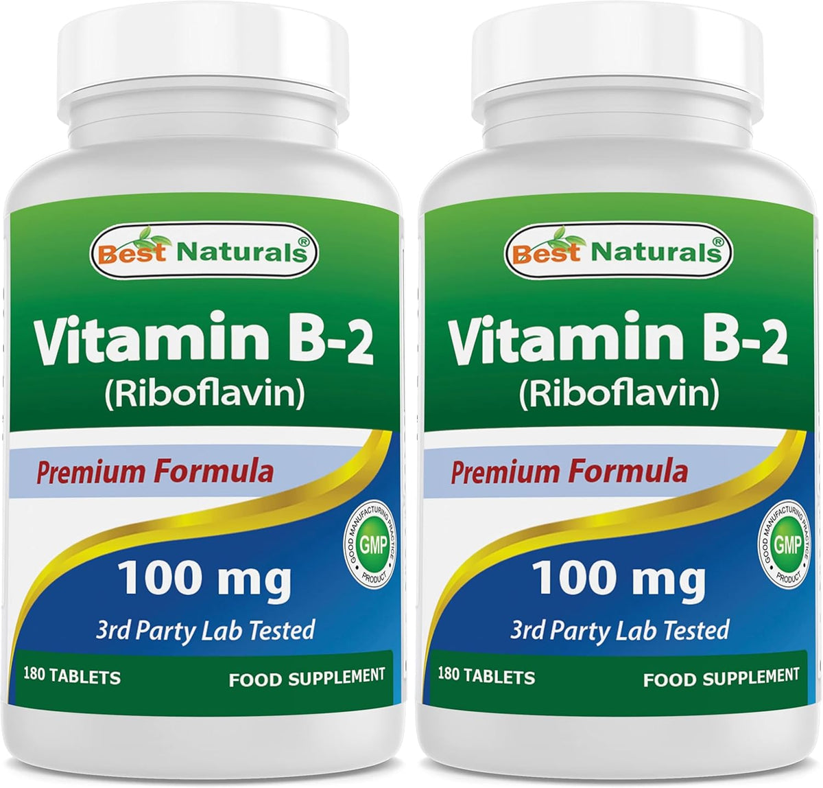 Best Naturals Vitamin B2 (Riboflavin) 100 mg 180 Tablets - Premium Formula - görsel 8