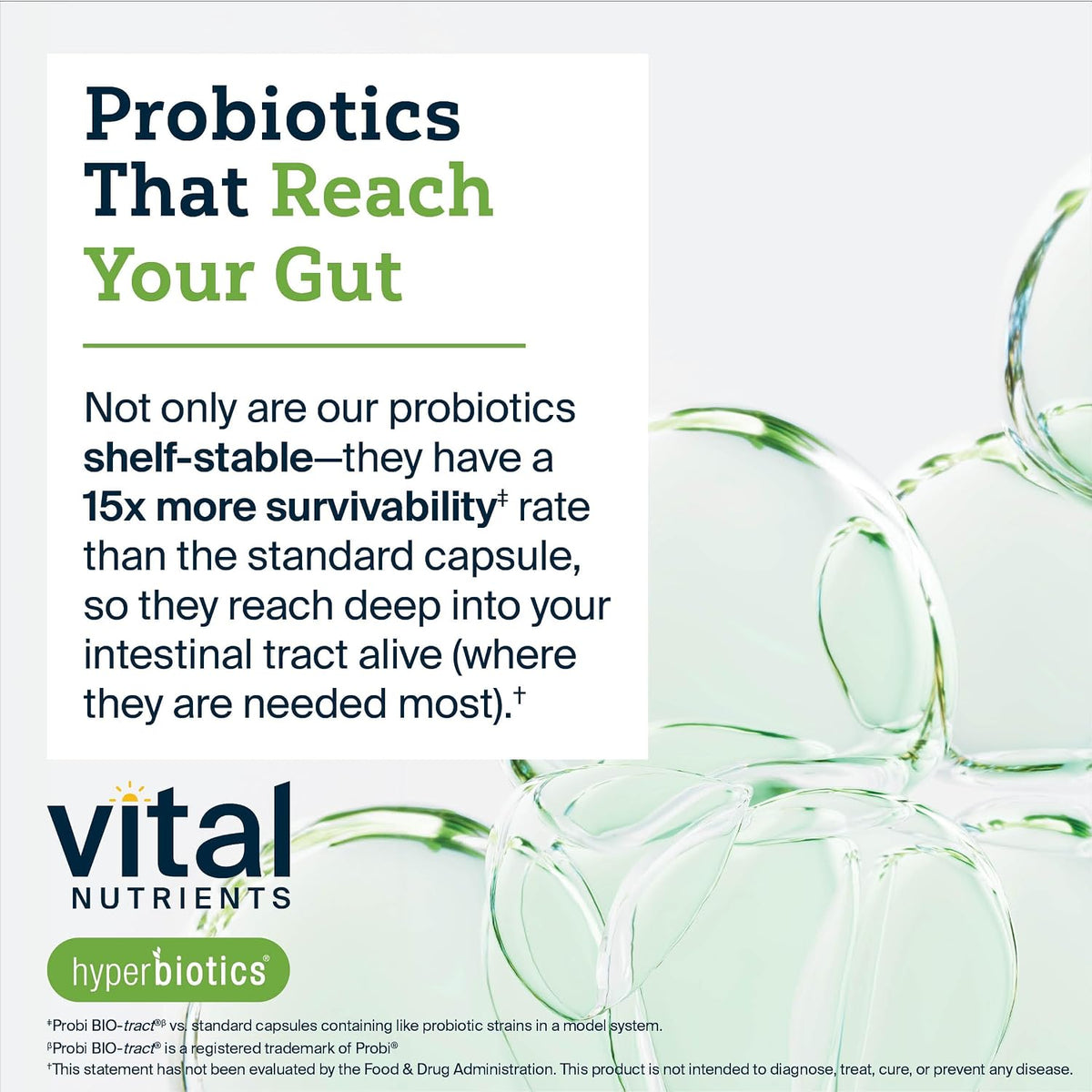 Hyperbiotics Vital Nutrients Prebiotic and Probiotic - 60 Billion CFU, 30 Vegan Capsules - görsel 5