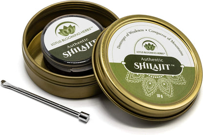 Authentic Shilajit – 100% Pure Gold Grade Himalayan Shilajit Resin with Fulvic Acid and Trace Minerals, 10g