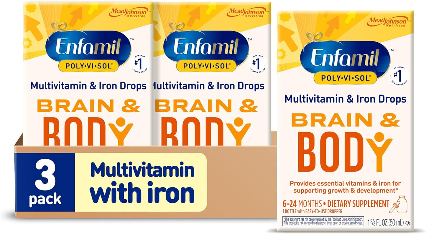 Enfamil Poly-Vi-Sol 8 Multi-Vitamins & Iron Food Supplement Drops for Infants and Toddlers - görsel 10