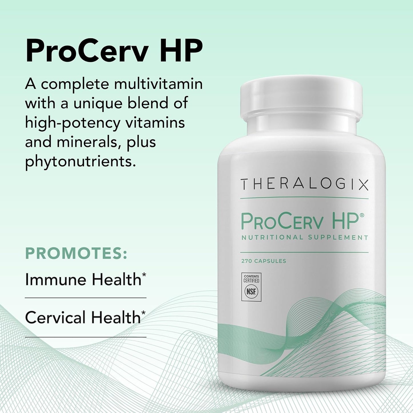 Theralogix ProCerv HP High-Potency Multivitamin – 90-Day Supply (270 Capsules) - görsel 4