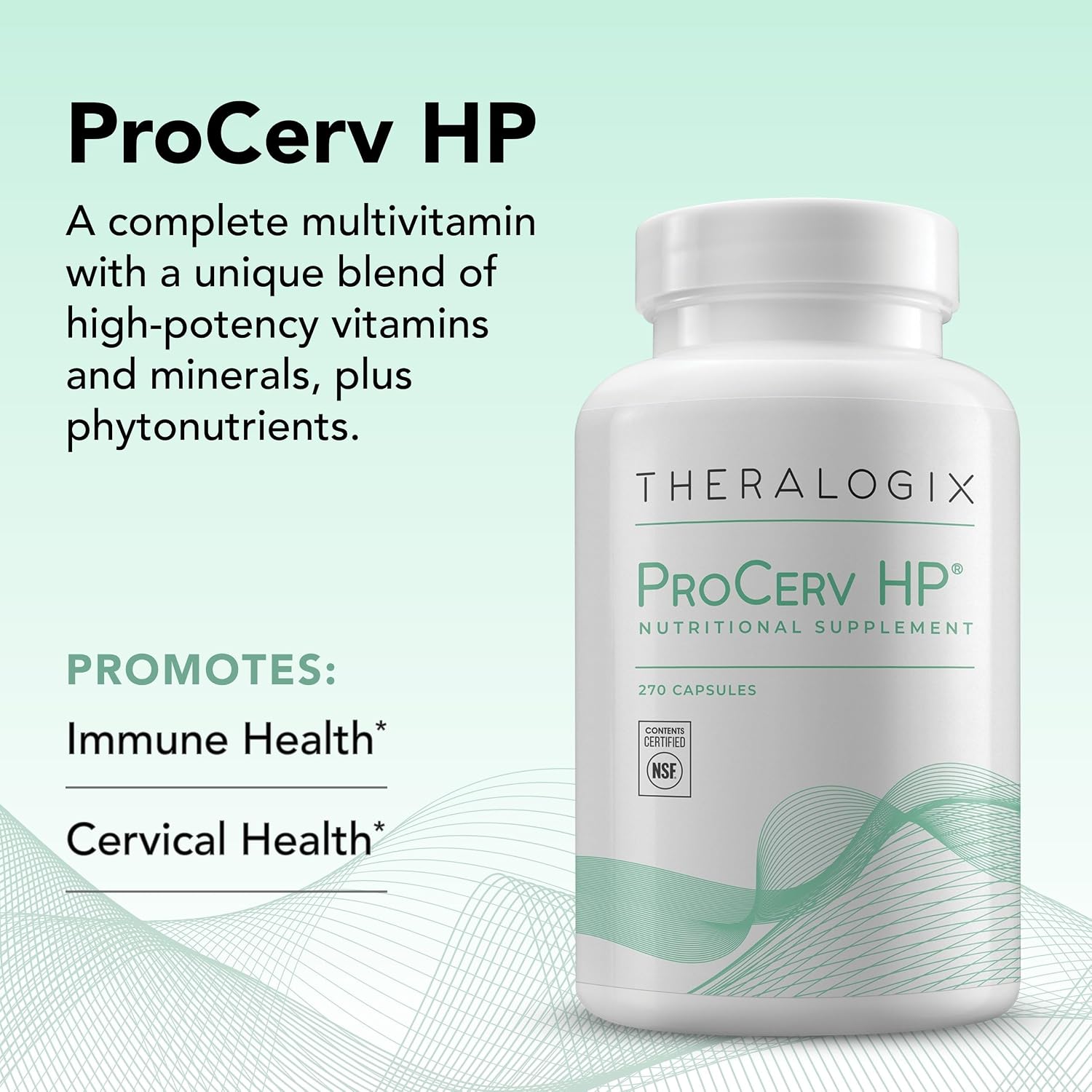 Theralogix ProCerv HP High-Potency Multivitamin – 90-Day Supply (270 Capsules) - görsel 4