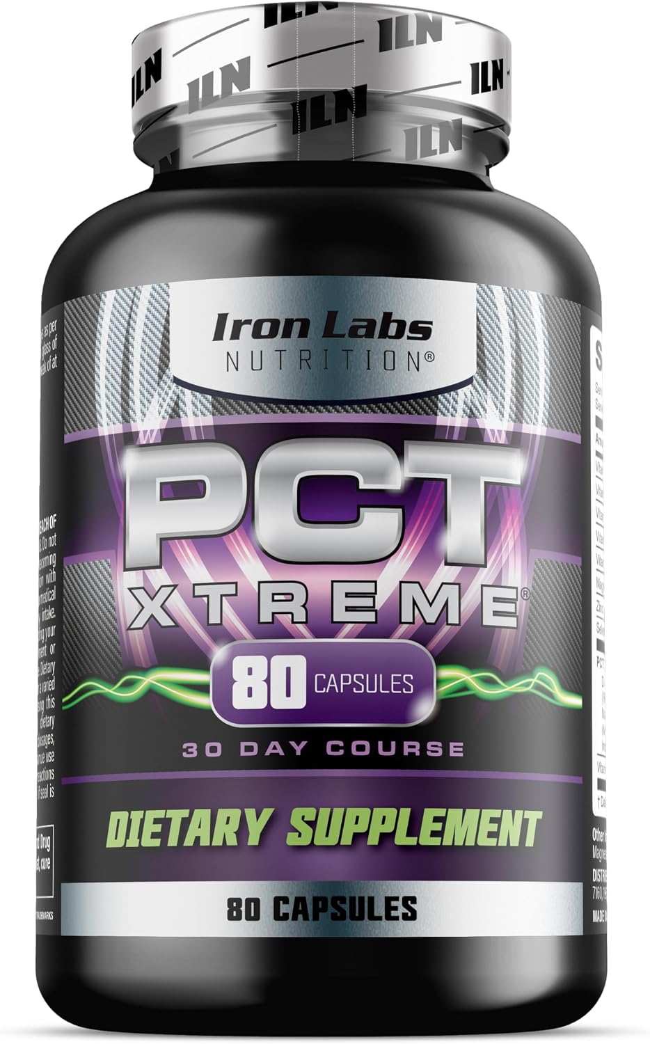Iron Labs Nutrition PCT Xtreme – Post-Cycle Support for Men – 80 Capsules - görsel 1