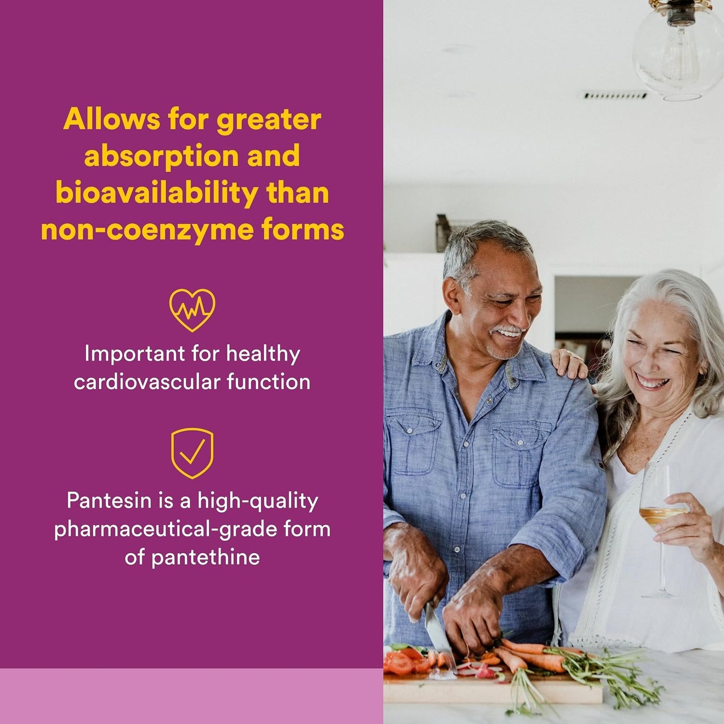 Natural Factors BioCoenzymated Pantethine – B Vitamin Support for Energy and Vitality – 60 Softgels - görsel 2