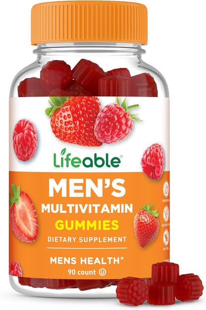 Lifeable Multivitamin for Men Gummies - Berry Flavour - 90 Gummies
