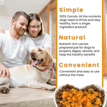 Olewo Original Carrots for Dogs – Dehydrated Dog Food Topper, 1 kg (1000 g)