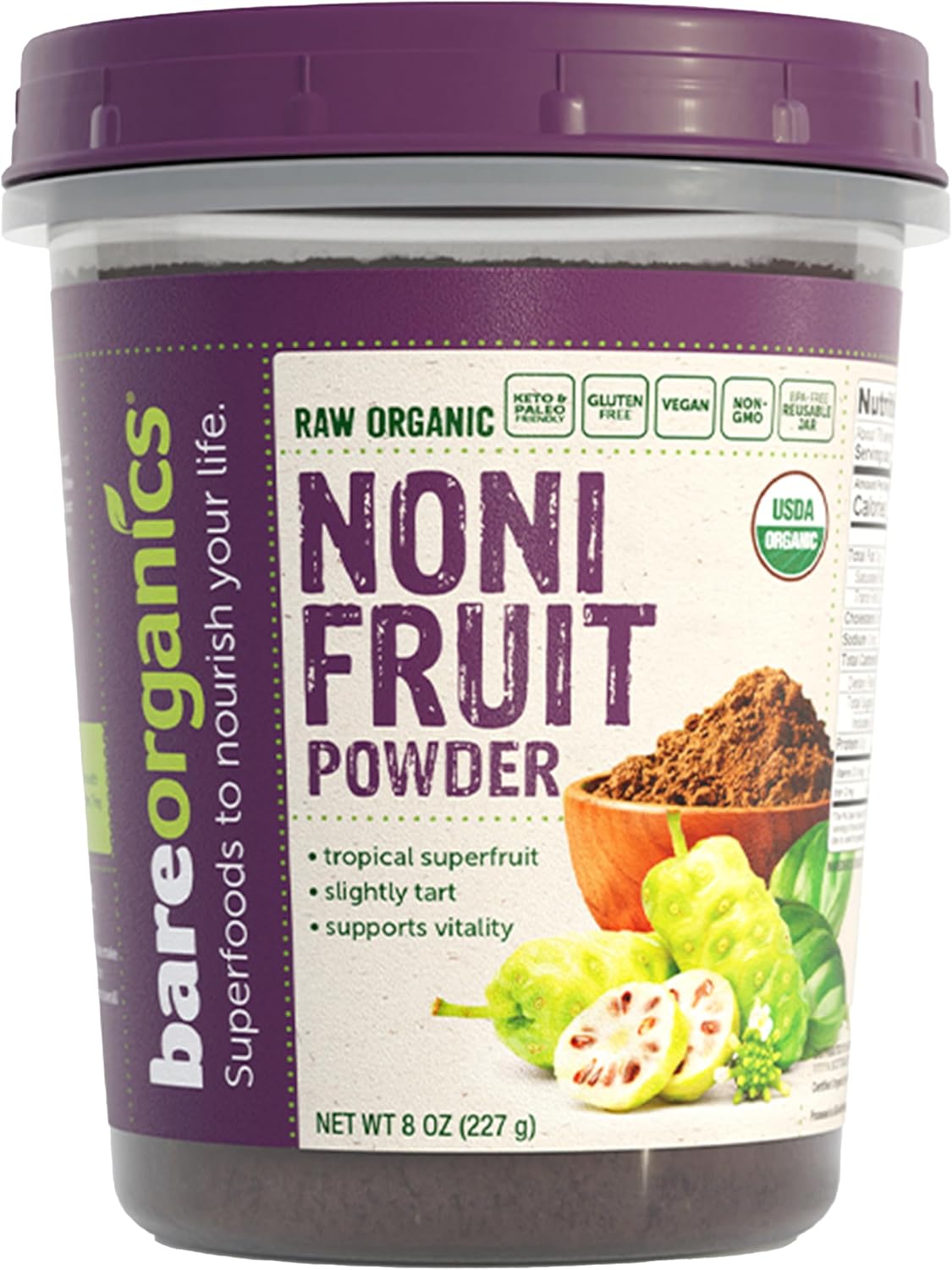 BareOrganics Amla Powder - Organic Indian Gooseberry Superfood Powder, Finely Ground Amla for Smoothies, Teas & Recipes, Non-GMO, Vegan, 227 g - görsel 2