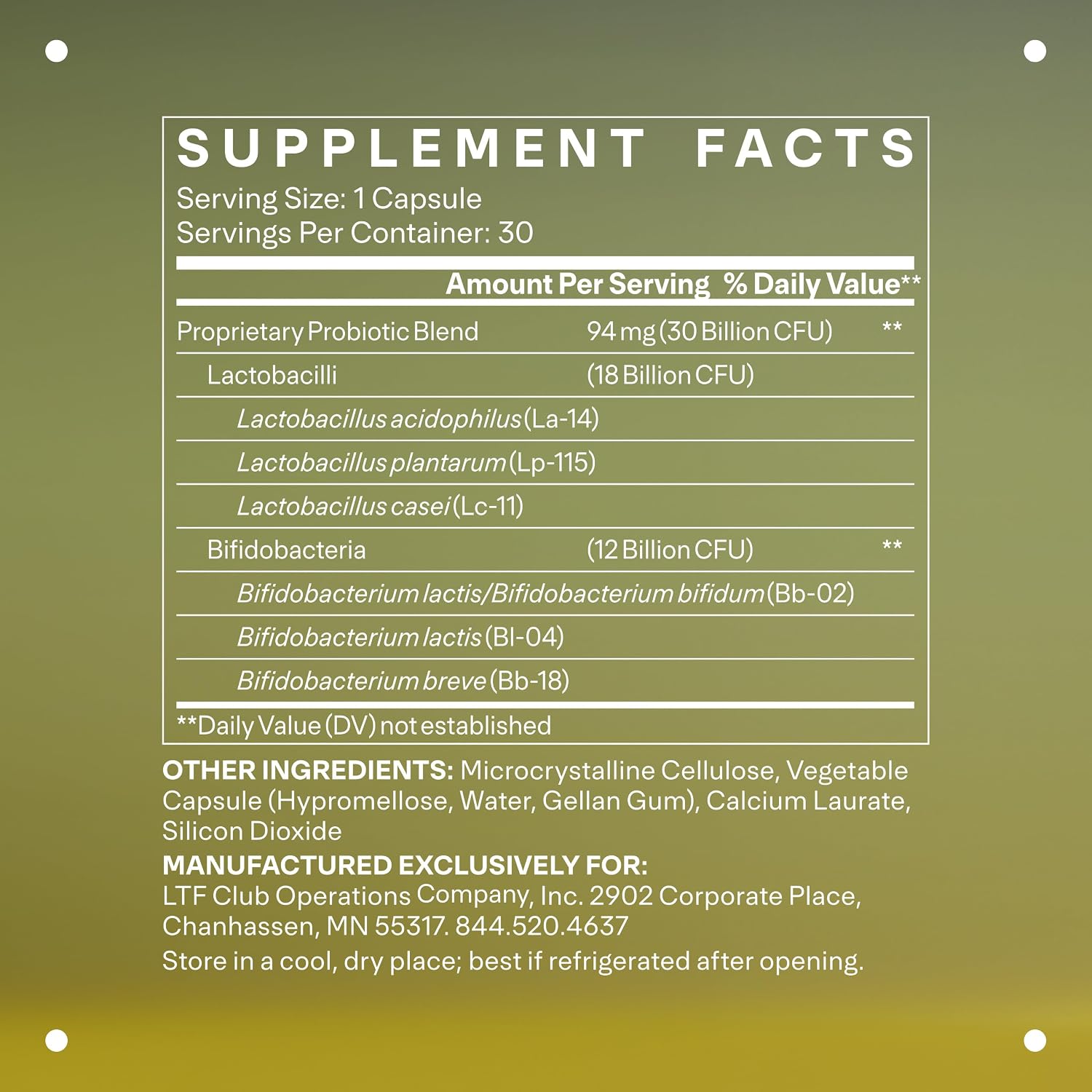 LTH Balance Multi Pro 30B Probiotic - 30 Billion CFUs - Dairy-Free and Shelf-Stable - Gut and Immune Support - 30 Capsules - görsel 2