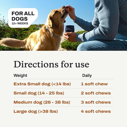PetLab Co. Skin & Coat Chews for Dogs - Promotes Healthy Skin and Coat with Fatty Acids, Vitamins, and Apple Cider Vinegar