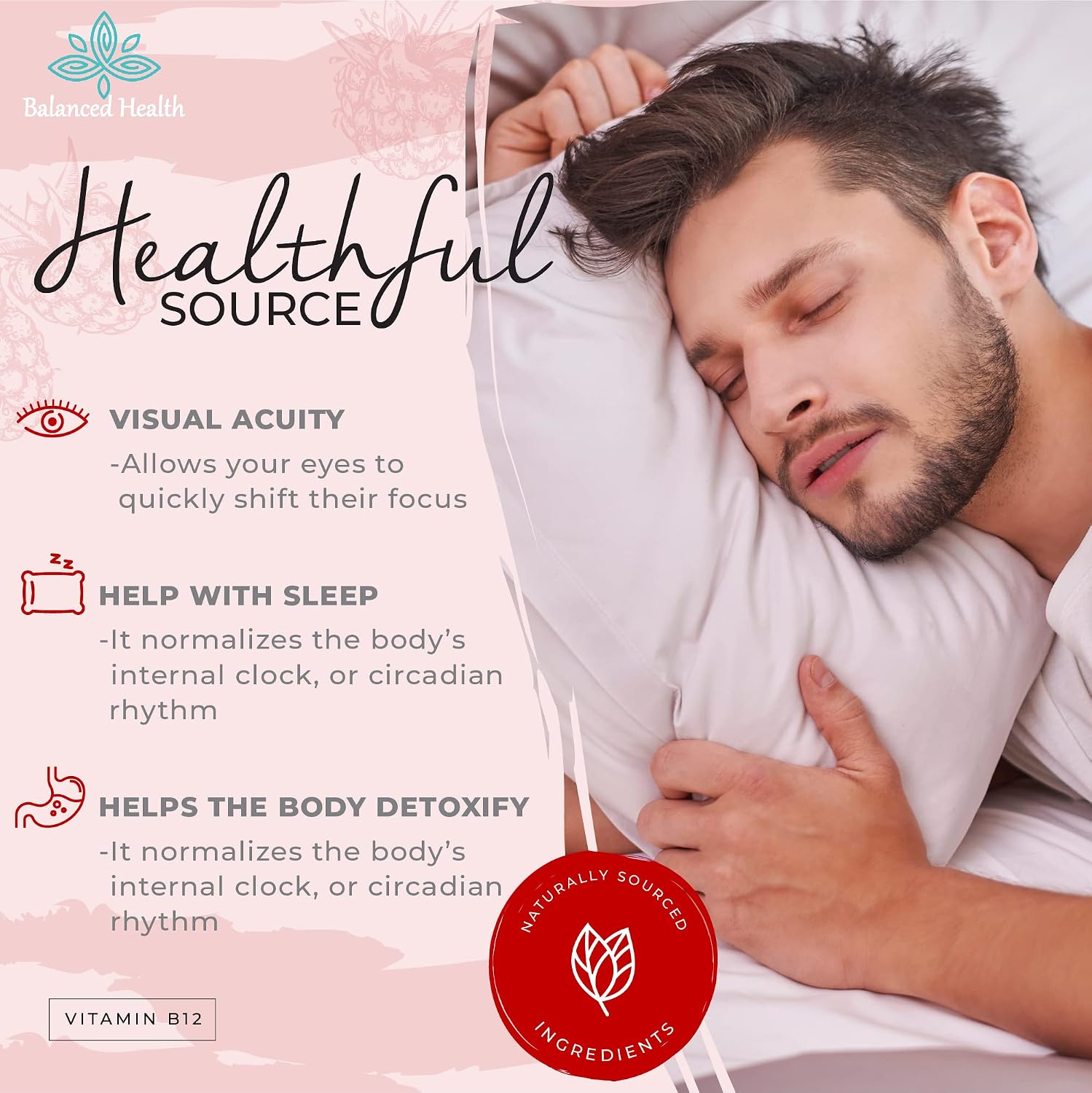 Balanced Health B12 1,000 mcg Sublingual Drops – Raspberry Flavour - görsel 5