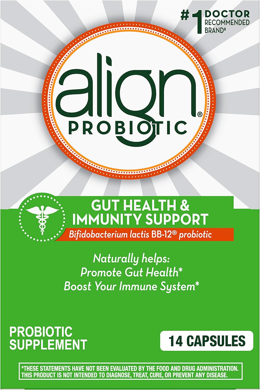 Align Gut Health & Immunity Probiotic, Daily Digestive Support for Men and Women, 14 Capsules - görsel 1
