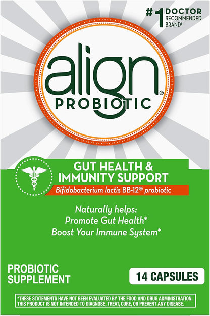 Align Gut Health & Immunity Probiotic, Daily Digestive Support for Men and Women, 14 Capsules