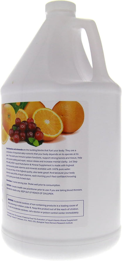 1st Step For Energy Vitamins and Minerals Liquid Supplement - Citrus Flavour (3.78 Litres)