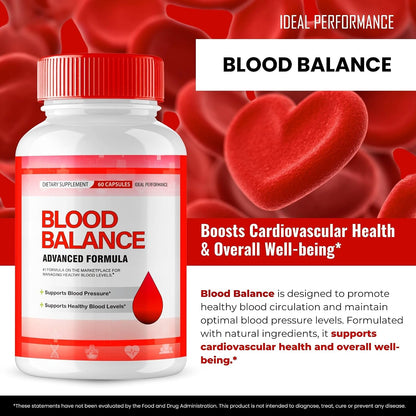 Blood Balance Blood Formula Support Supplement – Extra Strength Capsules