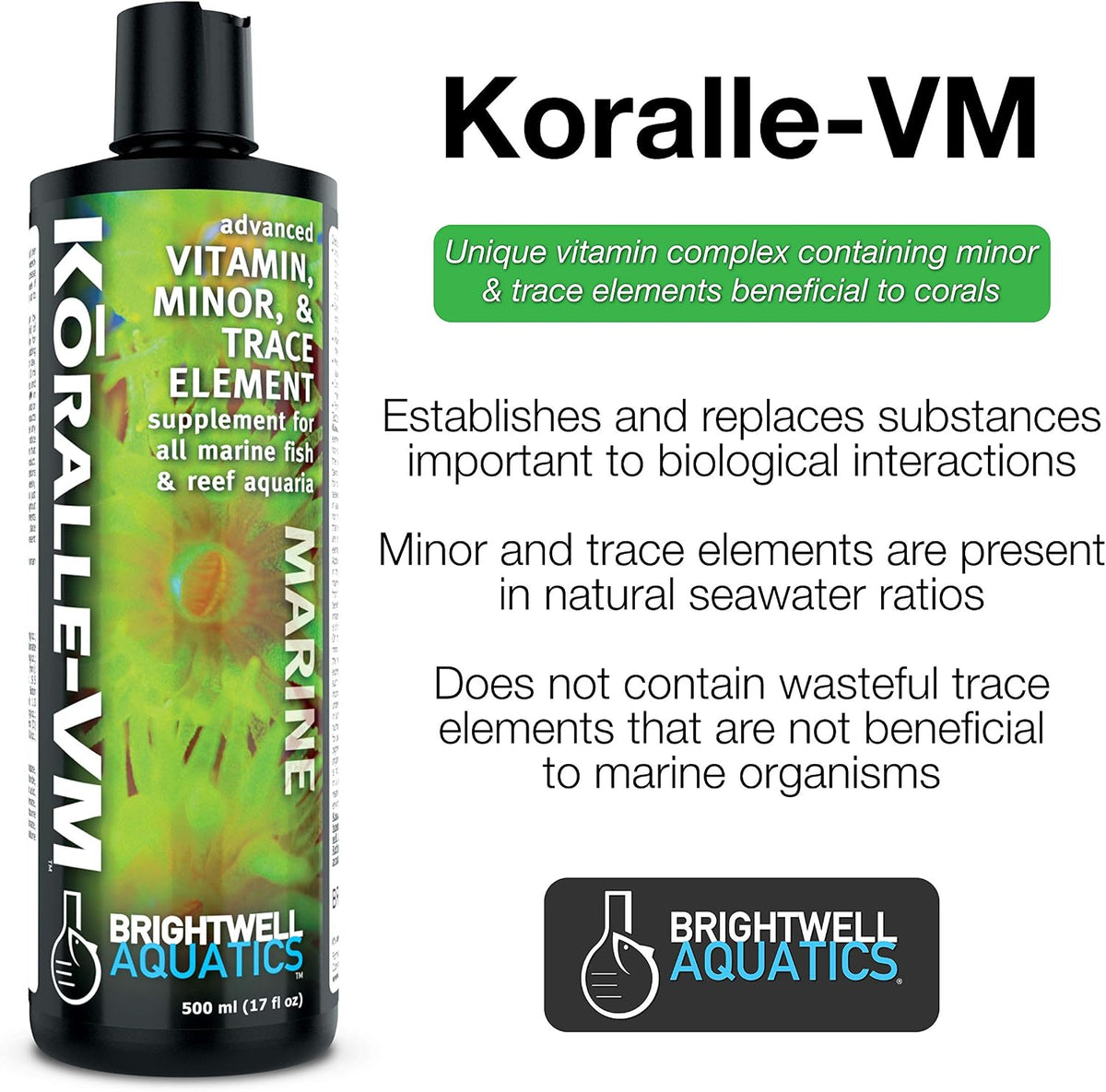 Brightwell Aquatics Koralle-VM Vitamin and Mineral Supplement for Corals and Clams, 250 ml - görsel 3