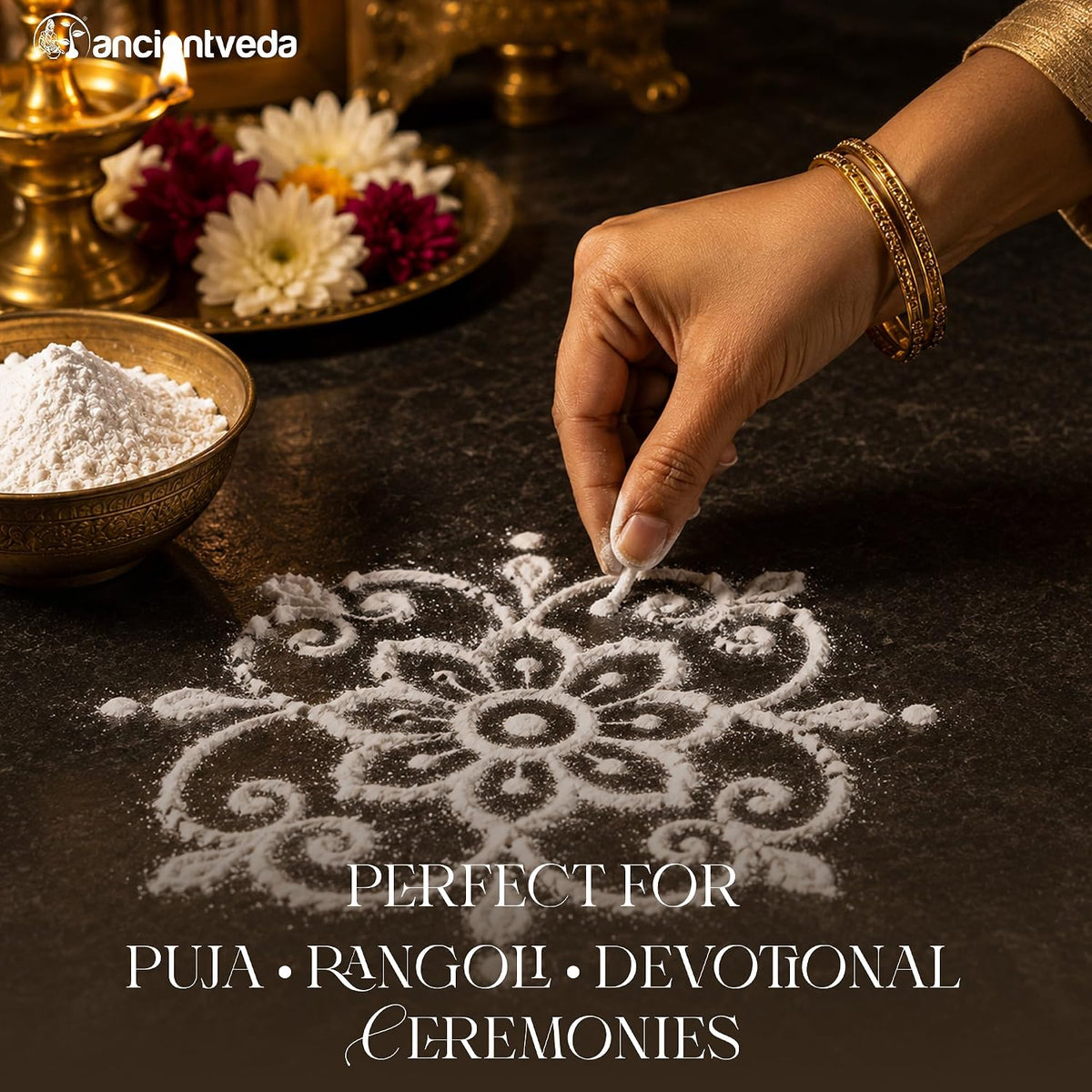 ANCIENT VEDA Puja Essentials – Abil Powder (3 Packs) - görsel 5
