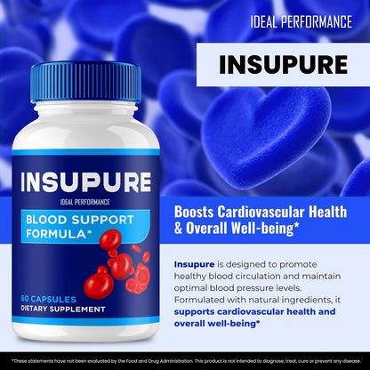 Insupure Capsules – Maximum Strength All-Natural Support Supplement (5 Pack)