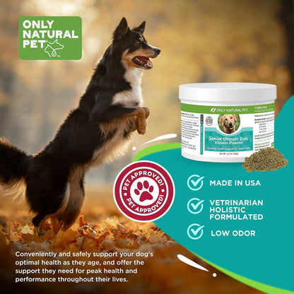 Only Natural Pet Senior Ultimate Daily Canine Vitamin Supplement - 150 g Turkey Flavour Powder