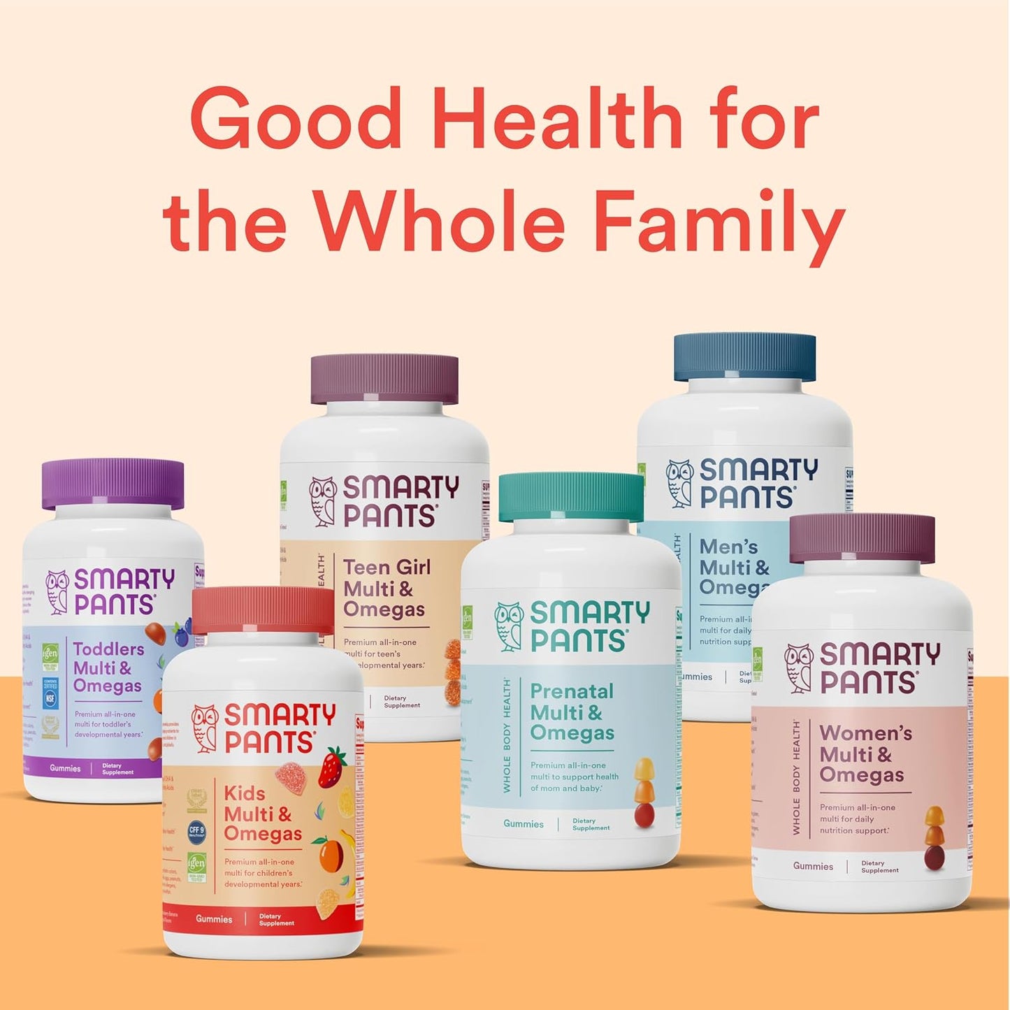 SmartyPants Kids Multivitamin Gummies - Omega 3, D3, C, B12, Zinc, Biotin - 120 Gummies - görsel 9