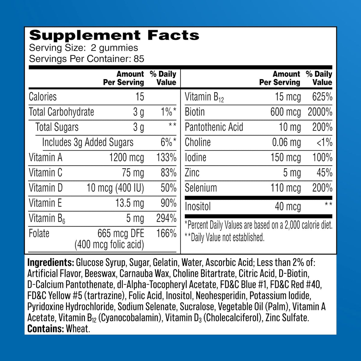 One A Day Men's Multivitamin Gummies – With Vitamin D, Zinc, Folic Acid and B Vitamins for Energy and Immune Support (80 Chewable Gummies) - görsel 2
