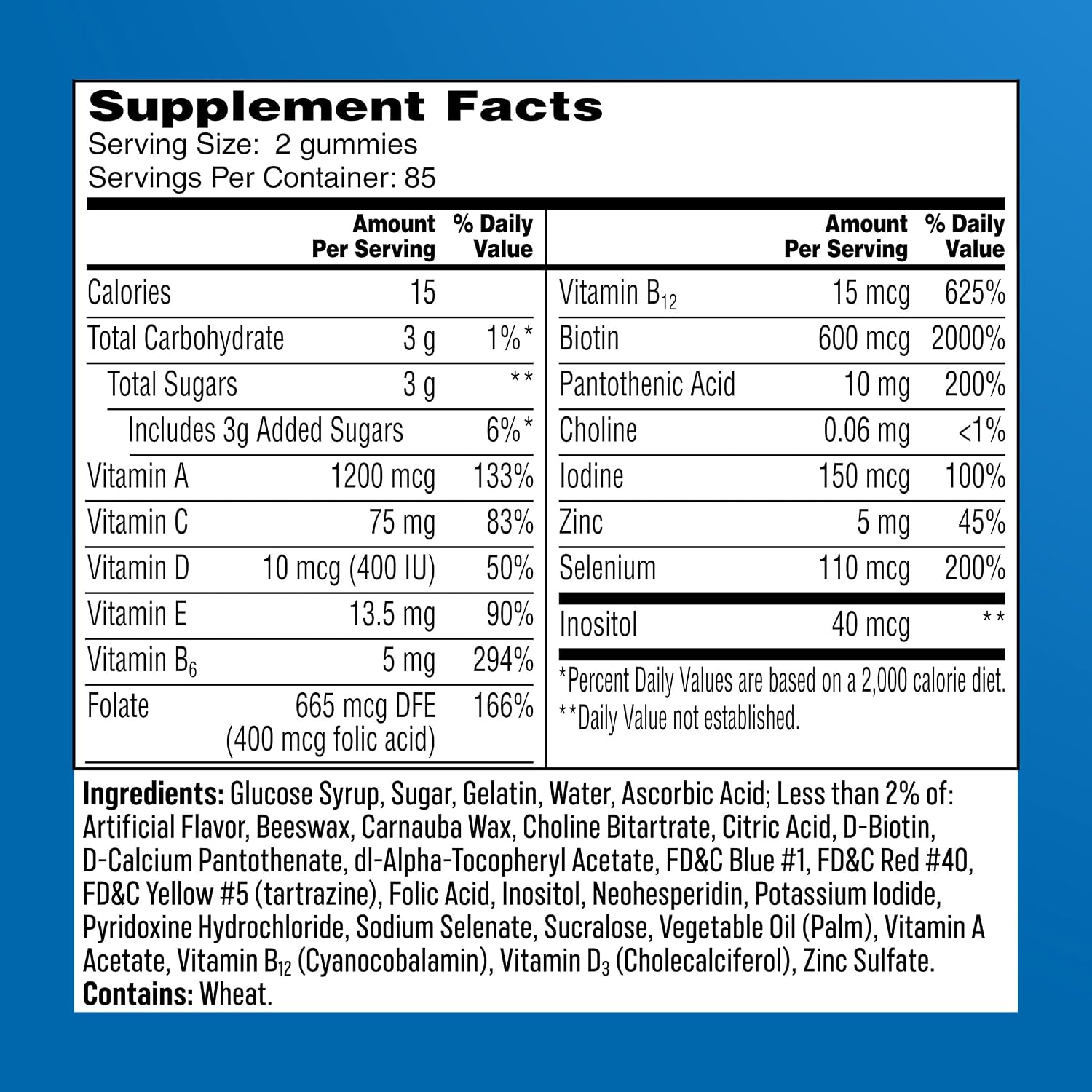 One A Day Men's Multivitamin Gummies – With Vitamin D, Zinc, Folic Acid and B Vitamins for Energy and Immune Support (80 Chewable Gummies) - görsel 2