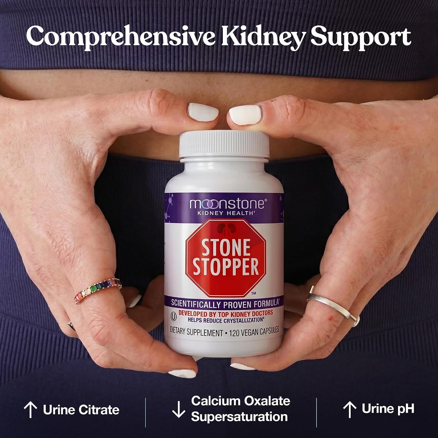 Stone Stopper Capsules, Kidney Stone Prevention, Calcium Oxalate Protector, Alkali Citrate Support Supplement, Developed by Urologists to Support Kidney Health, 60 Day Supply (240 Count) - görsel 3